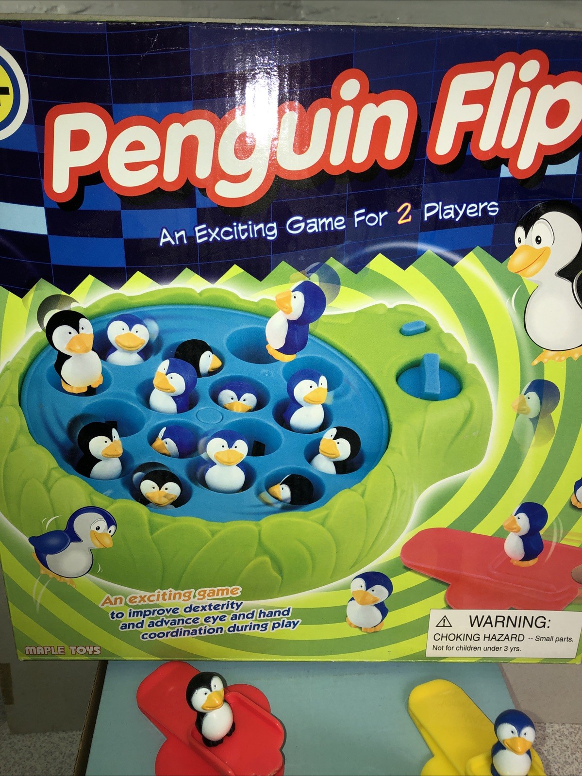 Maple Toys Penguin Flip Game~A Game To Improve Dexterity & Eye/Hand Coordination