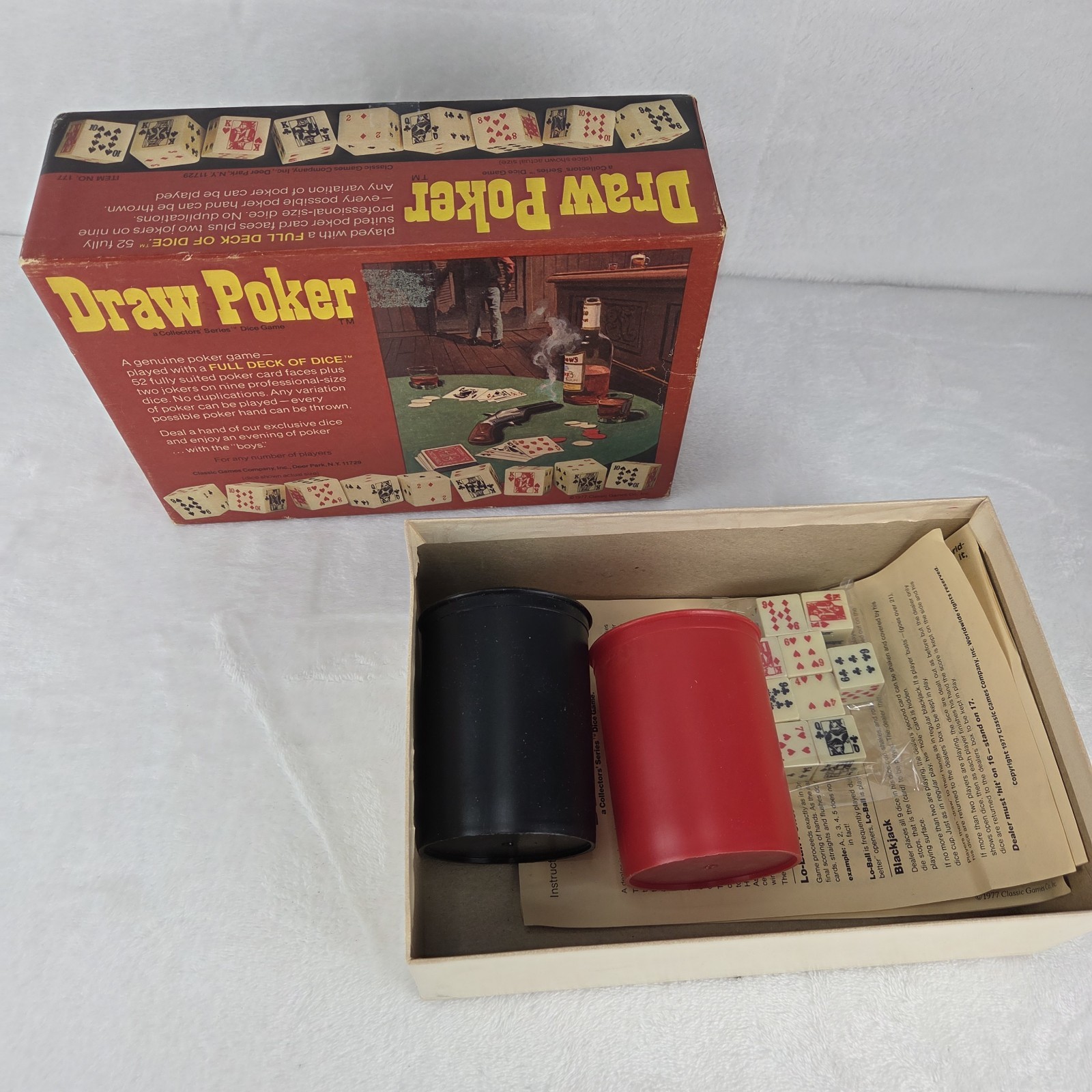 Vintage 1977 Draw Poker Dice Game – Classic Games Company