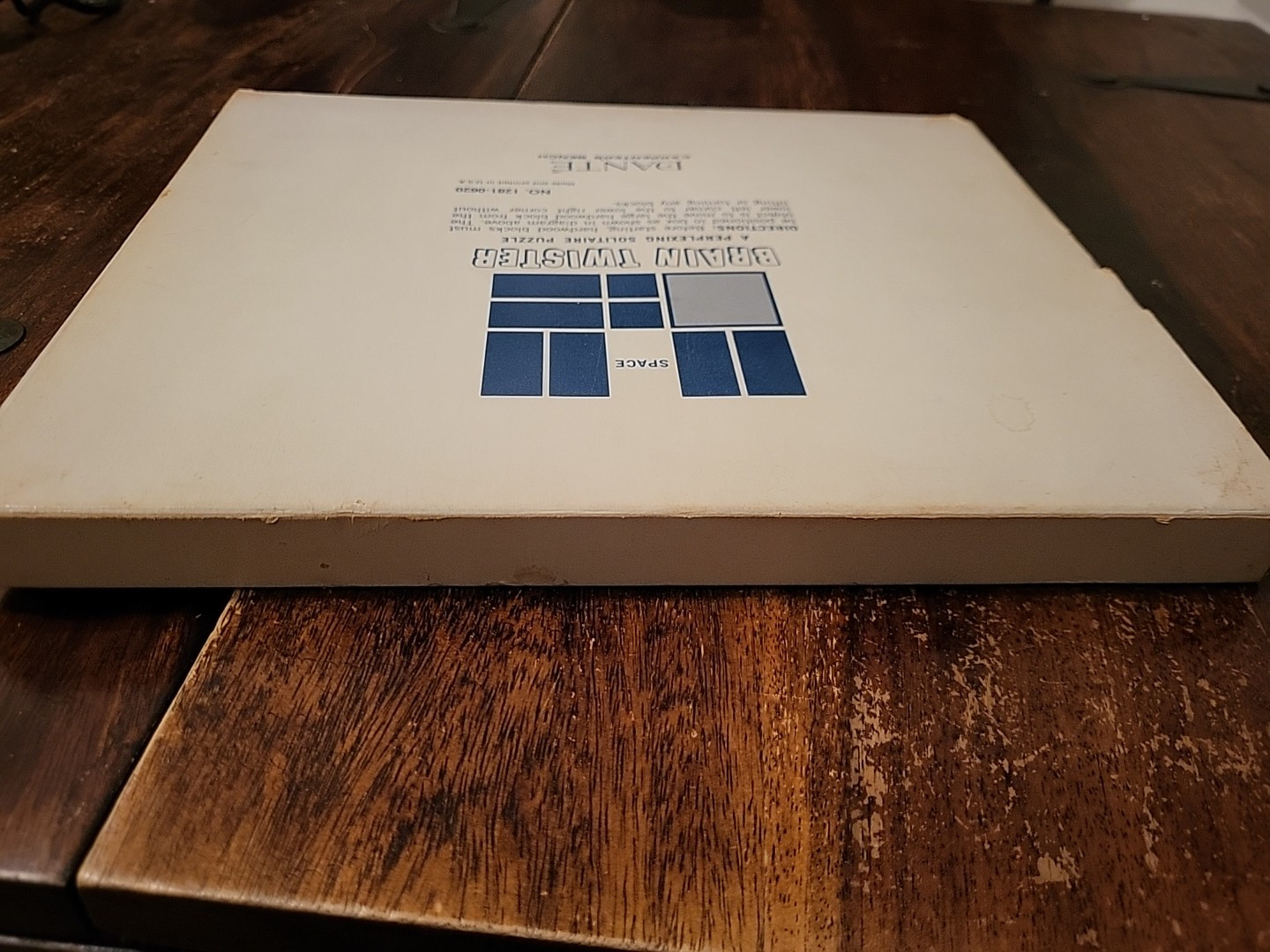 Vintage Dante Carpenter’s Bench Solitaire Slide Puzzle Brain Teaser Complete