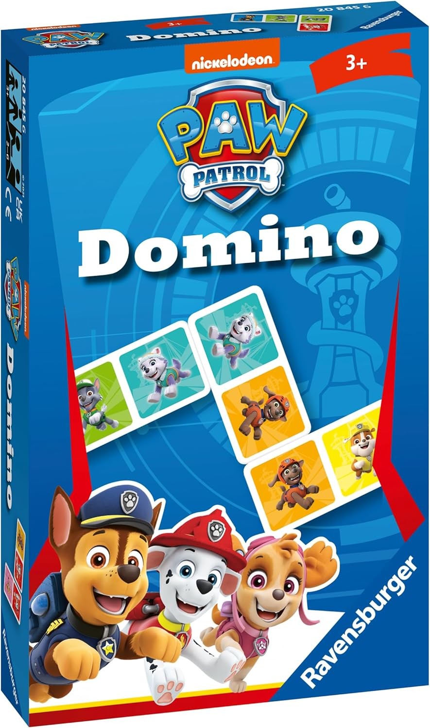 Ravensburger Paw Patrol Dominoes Game for Kids Age 3 Years Up, 2 to 4 Players Cl
