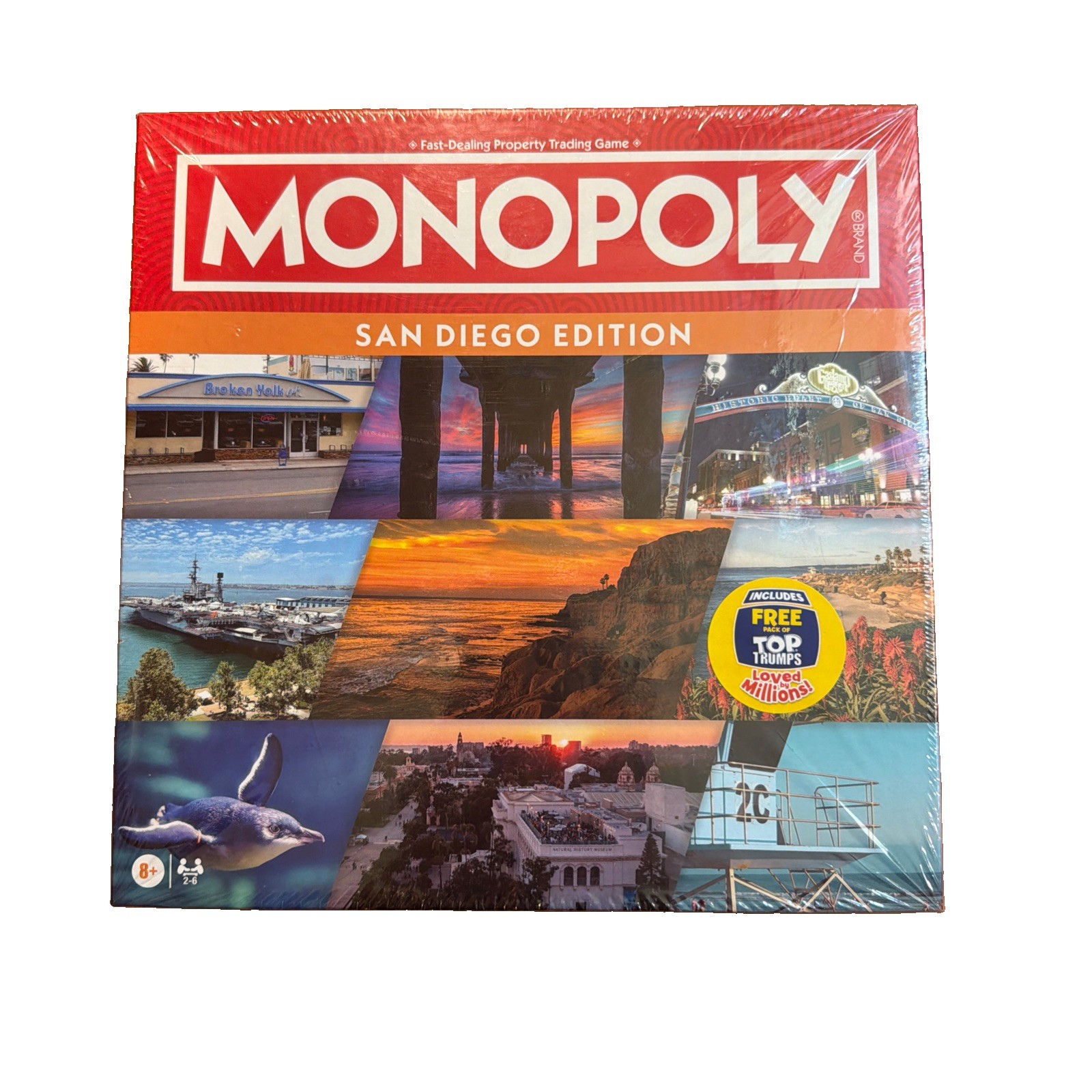 Monopoly San Diego CA Board Game USA City Edition – New & Sealed