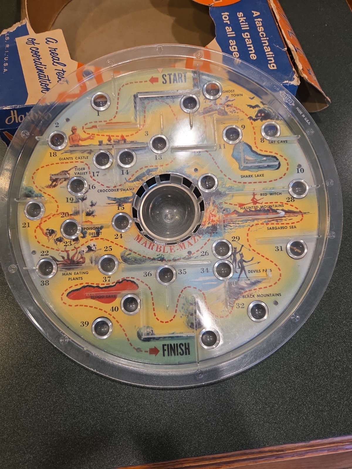 Vintage Hasbro Marble Maze Skill Game in Original Box