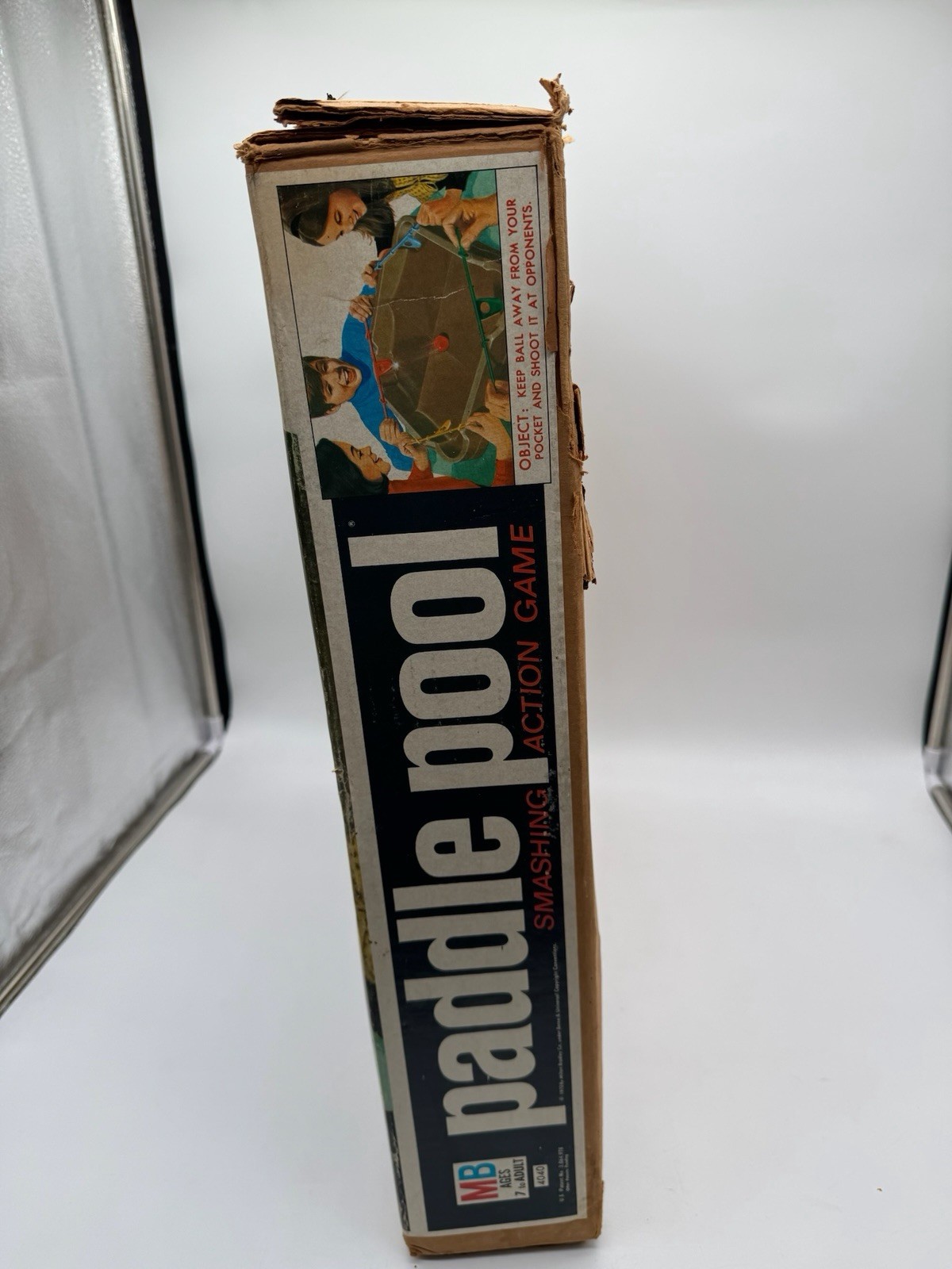 Paddle Pool 1970 Milton Bradley VINTAGE Board Action Ball Game Original Box