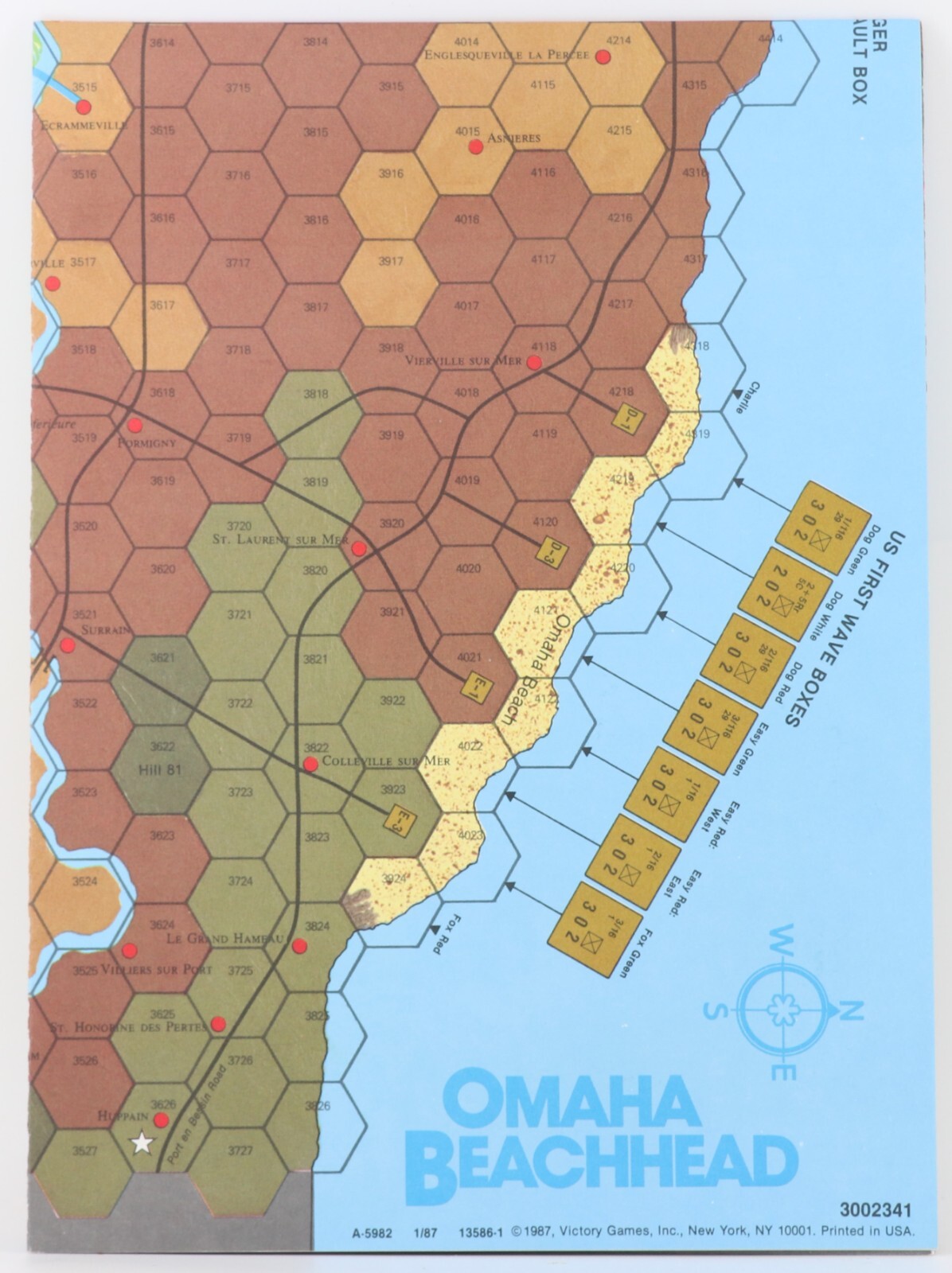 Omaha Beach Battle for the Bocage 1987 Victory Games