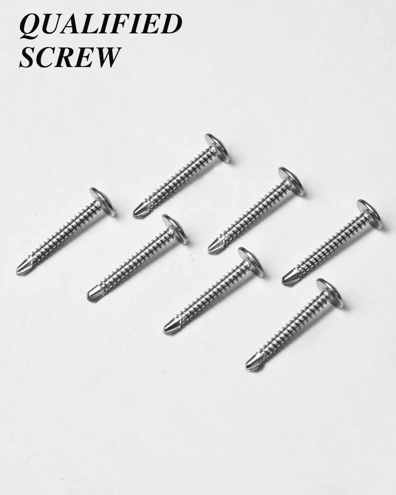 100PCS #8 x 1-1/4″ Sheet Metal Screws, Self Tapping Screws for Metal, 410 Sta…