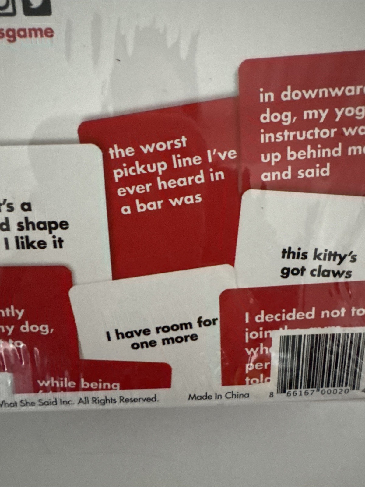 That’s What She Said – The Party Game/Board Game – NEW SEALED!