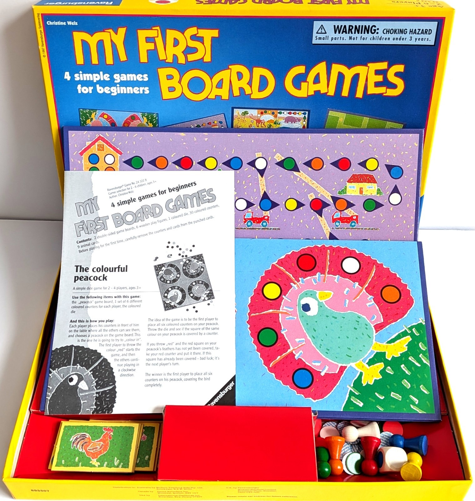 Ravensburger My First Board Games 1997 Complete Preschool Game Set Ages 3 Plus