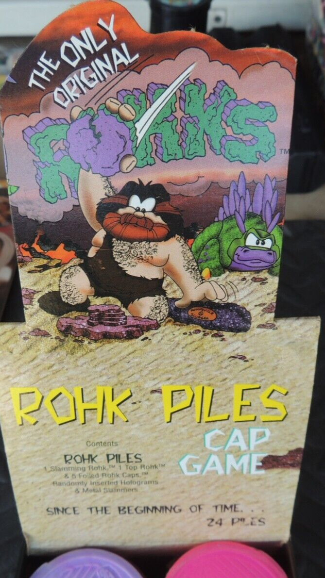 POGS ROHK PILE MILK CAPS LOT OF 6 SEALED CONTAINERS VINTAGE 1994