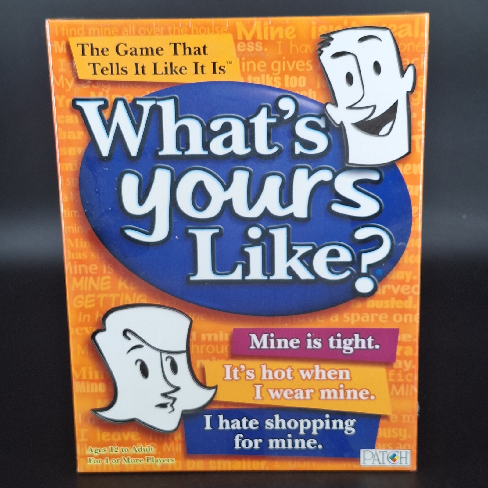 What’s Yours Like? Party Game by Patch Ages 12+ 4+ Players Fun Adult Board