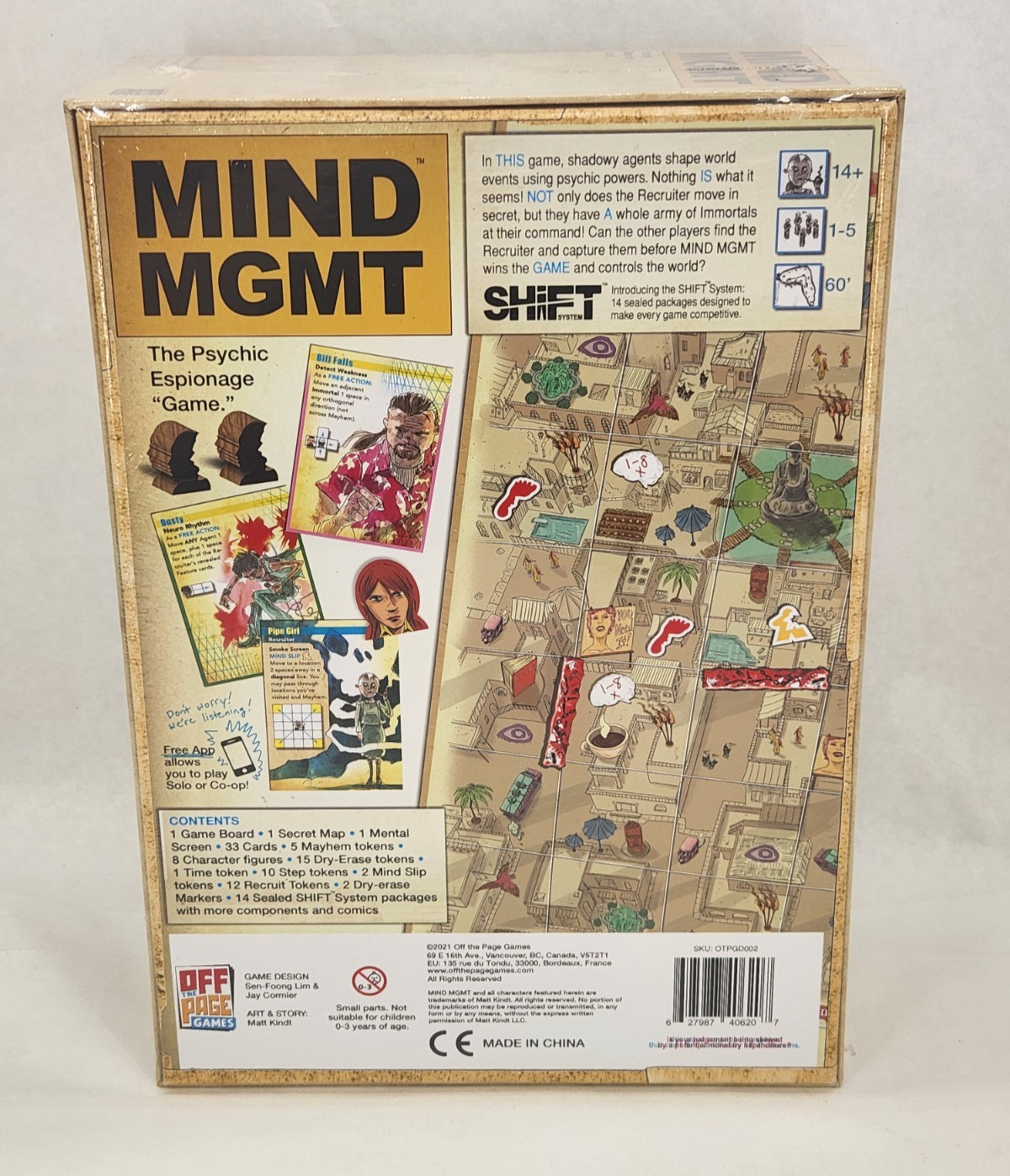 Mind MGMT NEW SEALED Strategy Board Game, Includes Solo & Co-op App