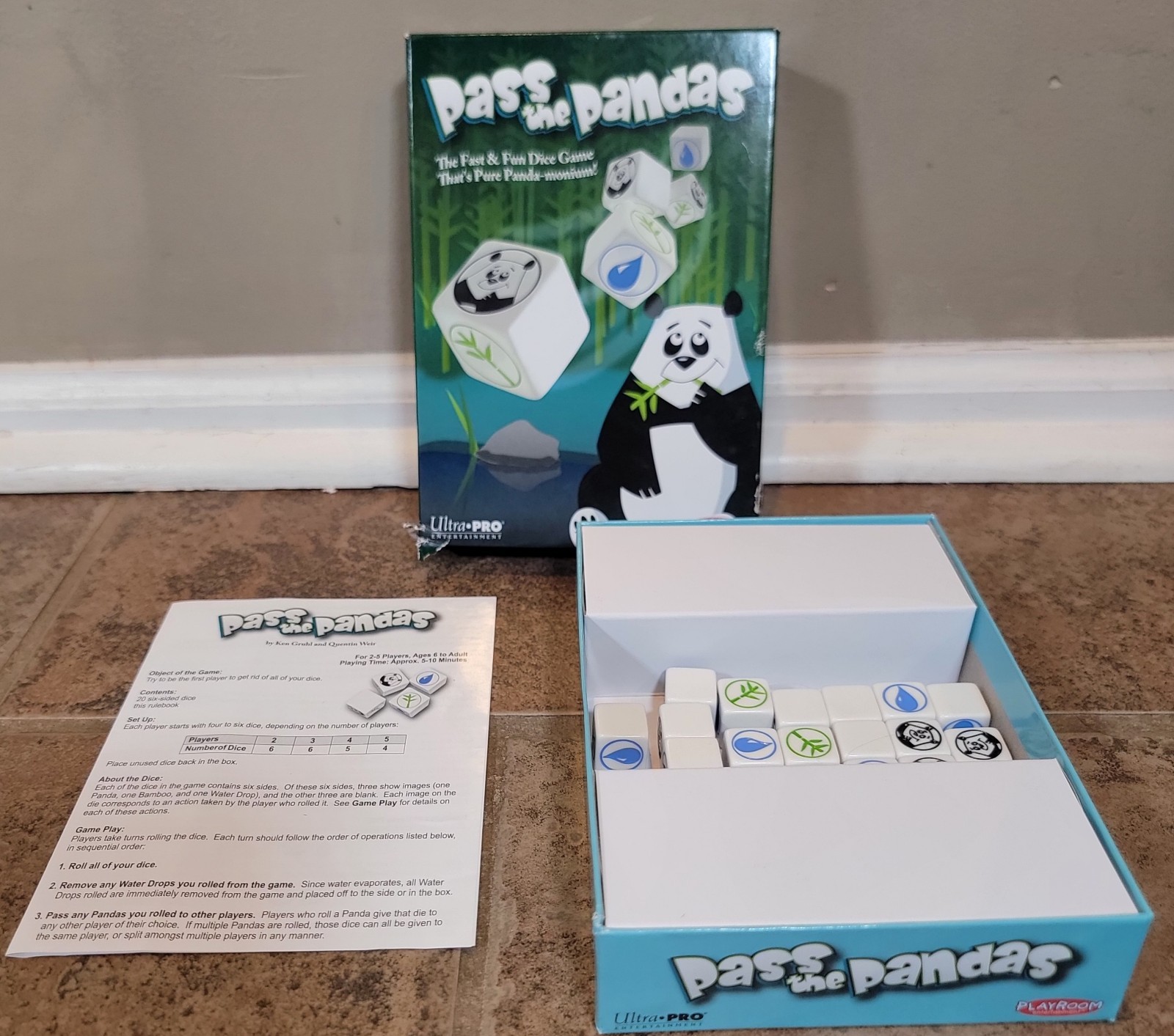 PASS THE PANDAS dice game – Ultra Pro 2018 – COMPLETE