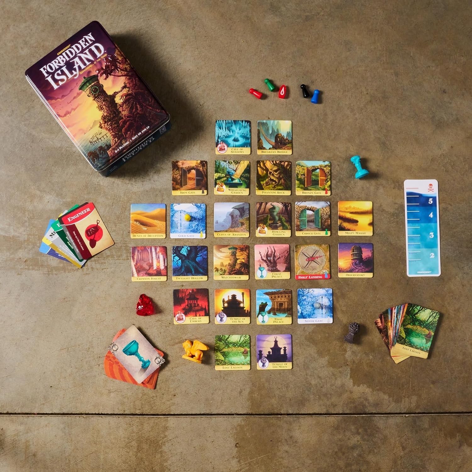 Cooperative Strategy Board Game – Forbidden Island Survival Adventure for Family