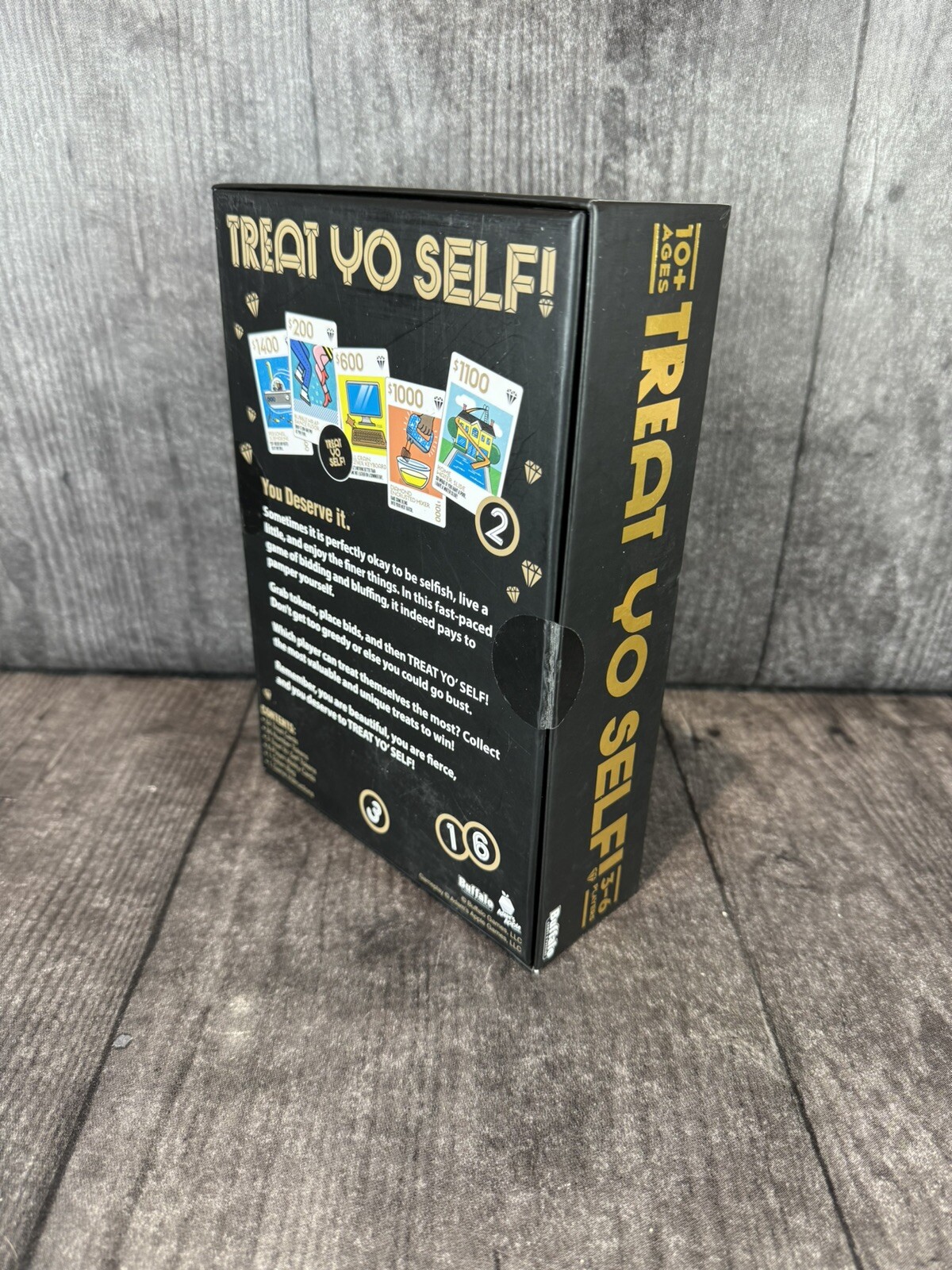Treat Yo Self! Bidding and Bluffing Family Strategy Game
