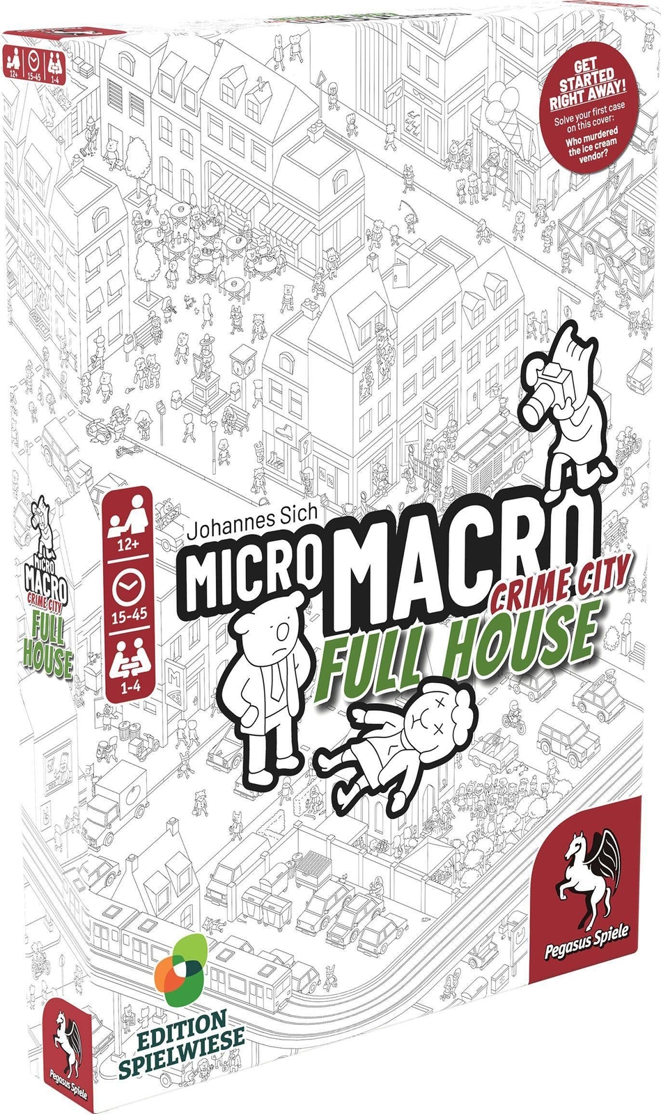 MicroMacro Crime City 2 Full House Board Game for Ages 12 Plus 1 to 4 Players