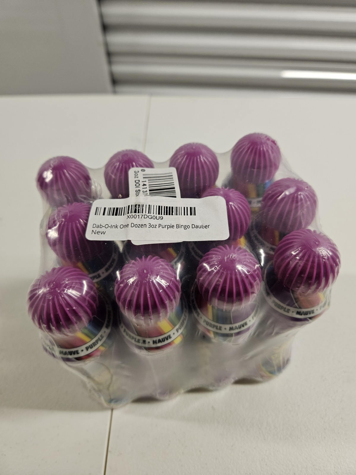 Dab O Ink Set of 12 Purple Bingo Markers Daubers 3 Ounces Each New
