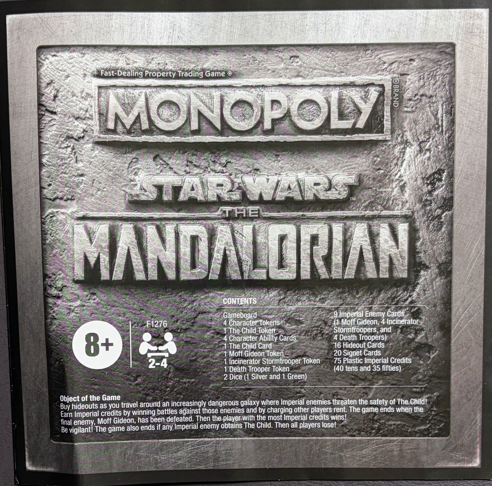 Monopoly Star Wars The Mandalorian Edition Hasbro “Protecting Grogu” “The Child”