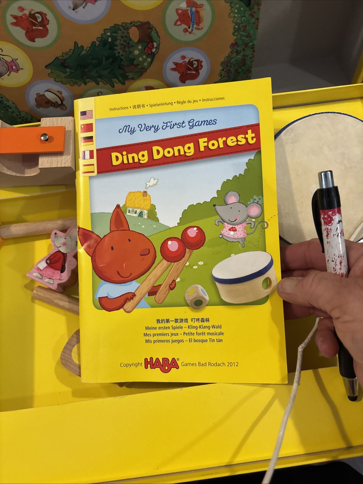 Haba Ding Dong Forest Made In Germany Board Game Ages 2+ Complete Set