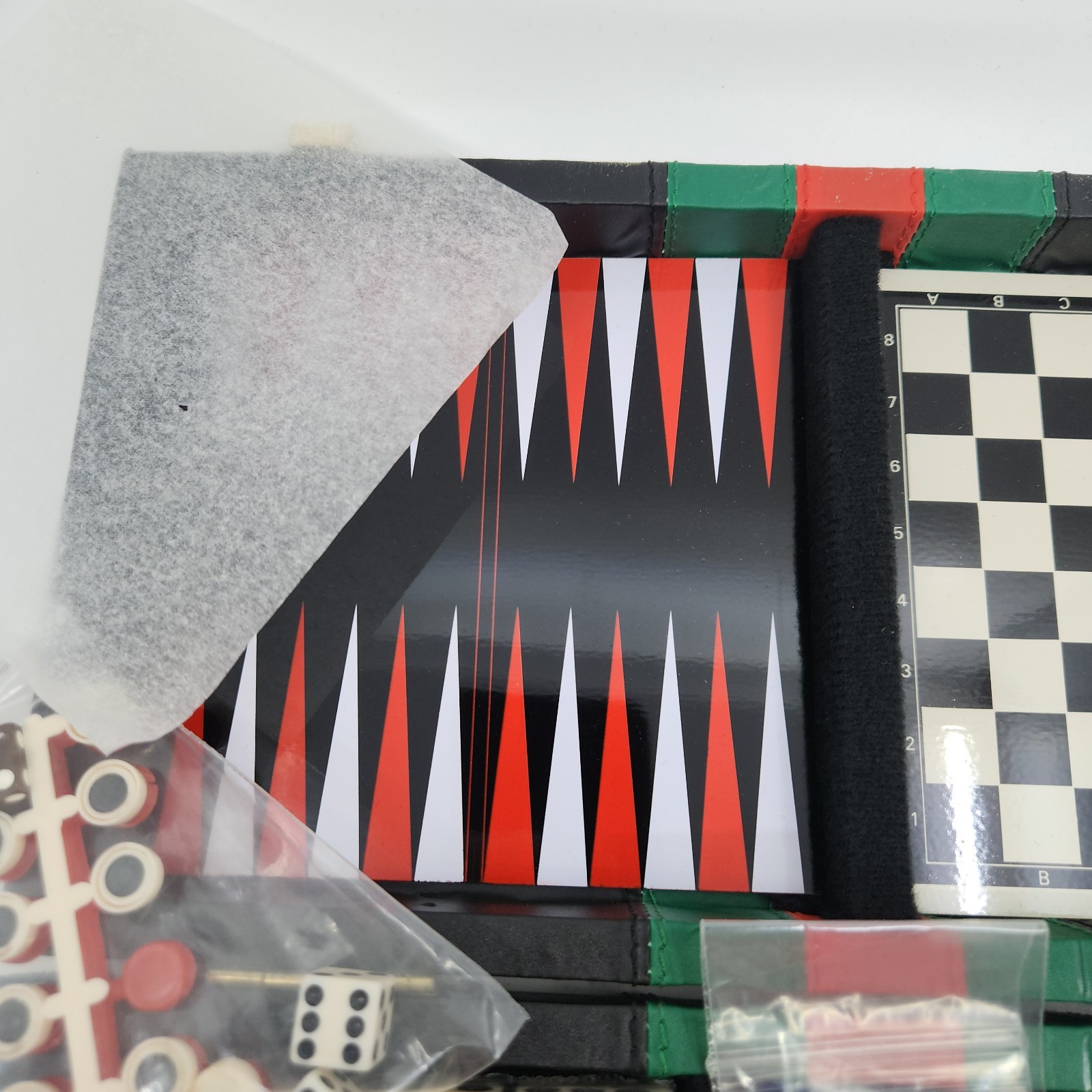 Excalibur 6 in 1 Ultimate Travel Game Set Magnetic Pieces Chess Dominos New