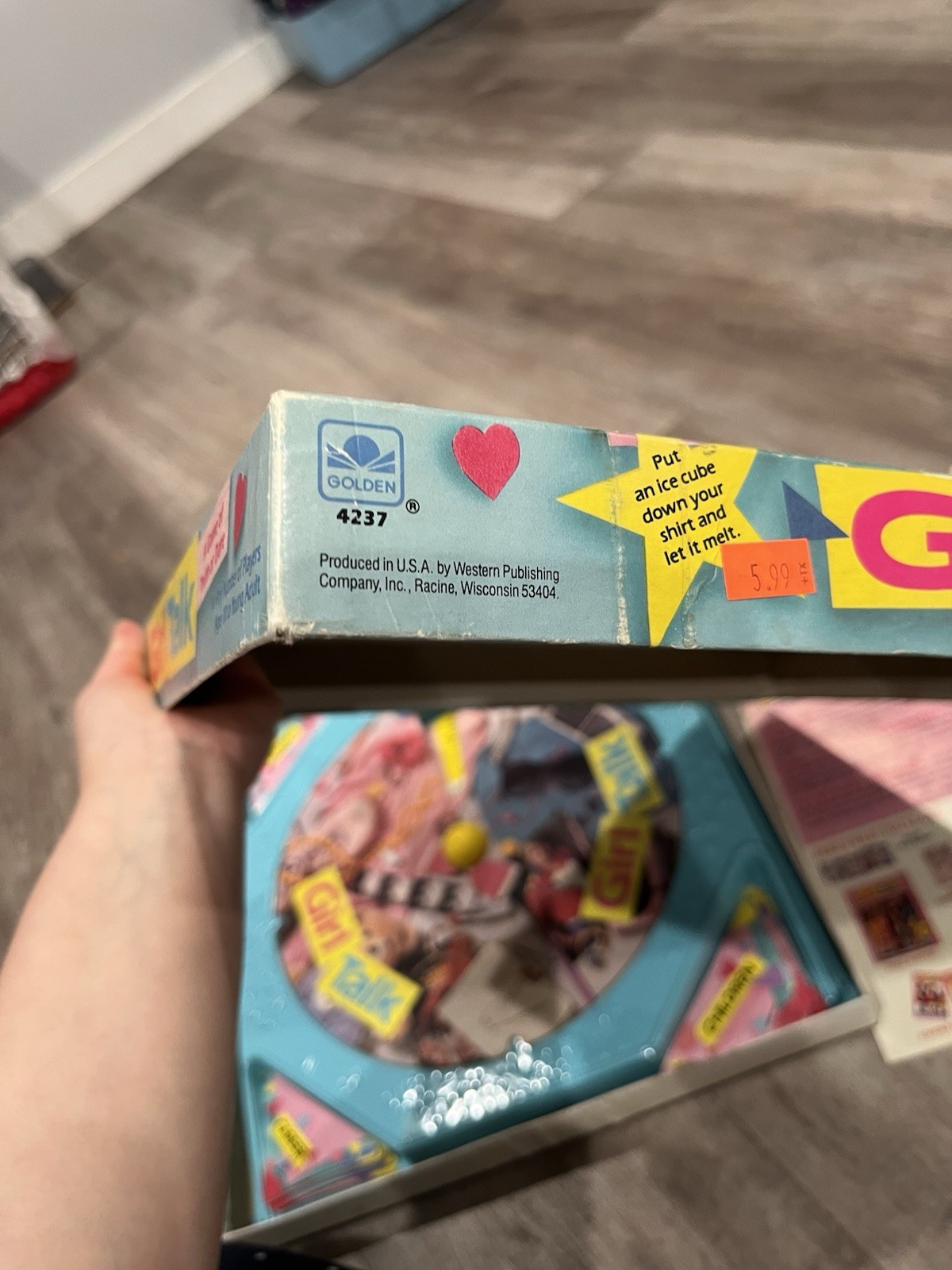 Vintage 1988 Girl Talk Board Game Golden
