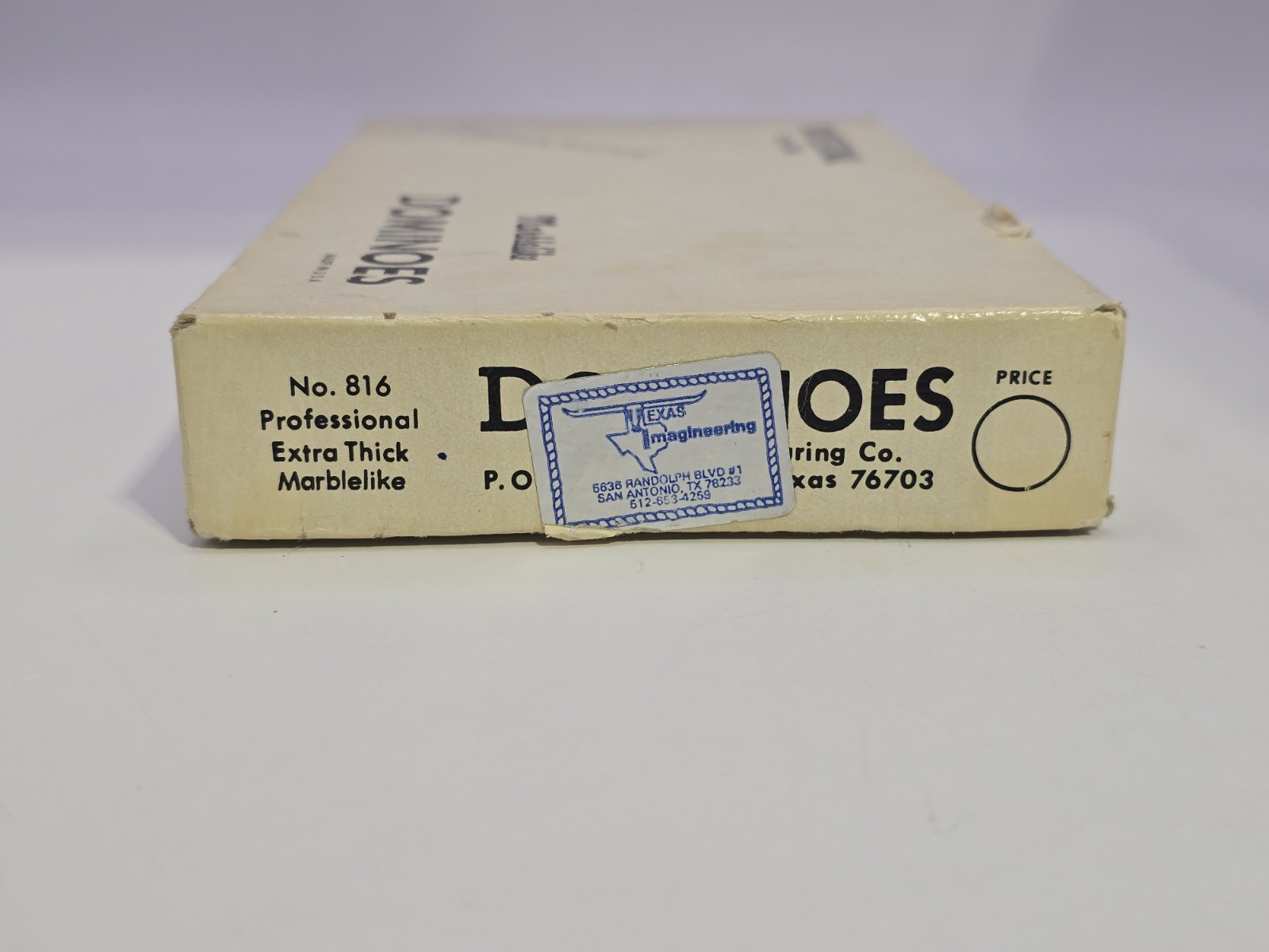 Puremco Professional Extra Thick Marblelike Dominoes Double 6 Red No. 816 USA