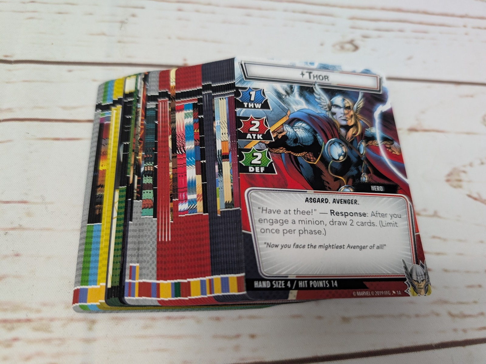 Marvel Champions Card Game LCG Thor Hero Pack & Sleeves Complete