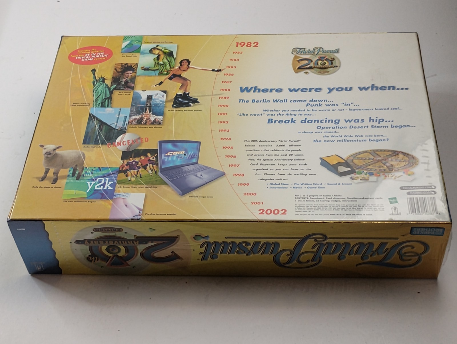 TRIVIAL PURSUIT 20TH ANNIVERSARY Edition Family Board Trivia Game~New & Sealed