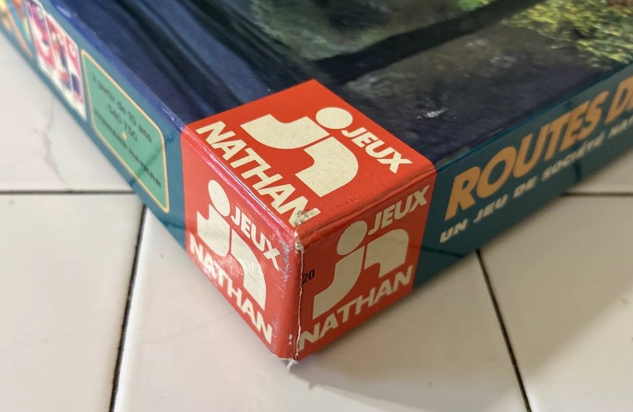 Vintage 1976 Jeux Nathan ROUTES DE FRANCE Board Game French Game RARE Complete
