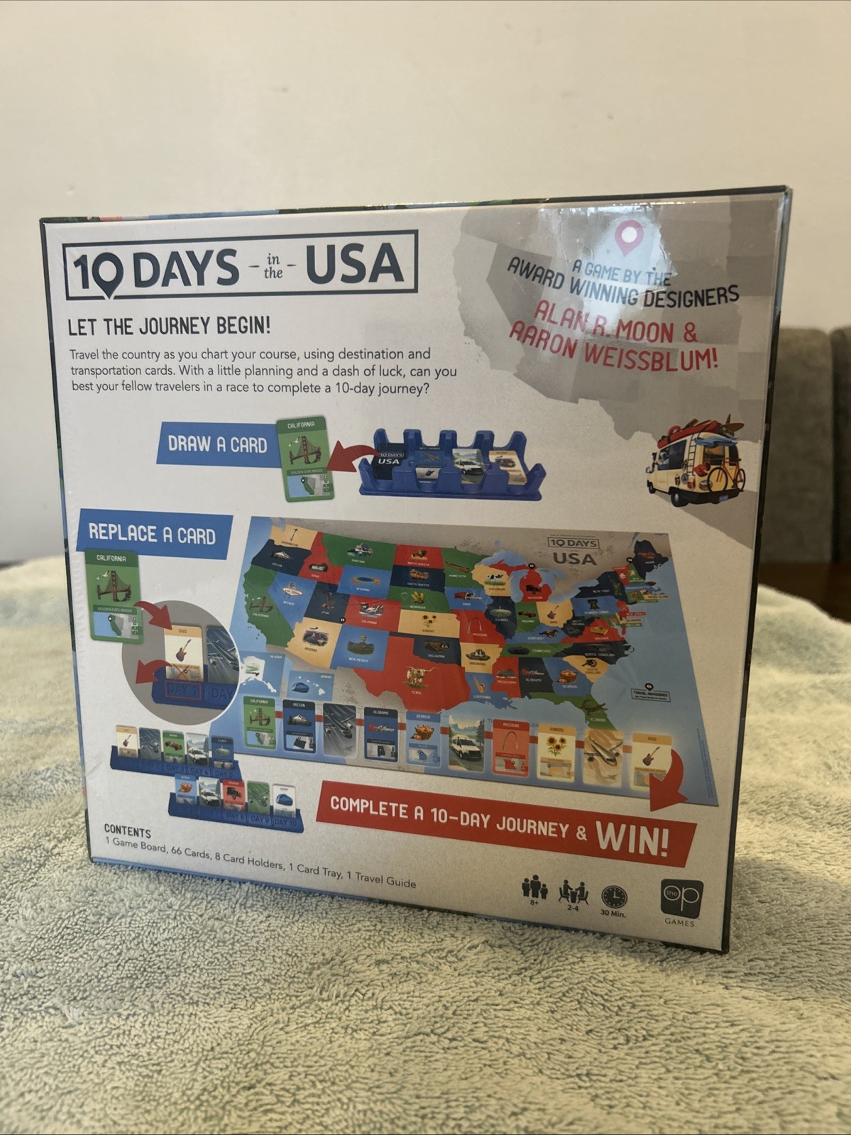 The Op Games 10 Days in the USA Board Game