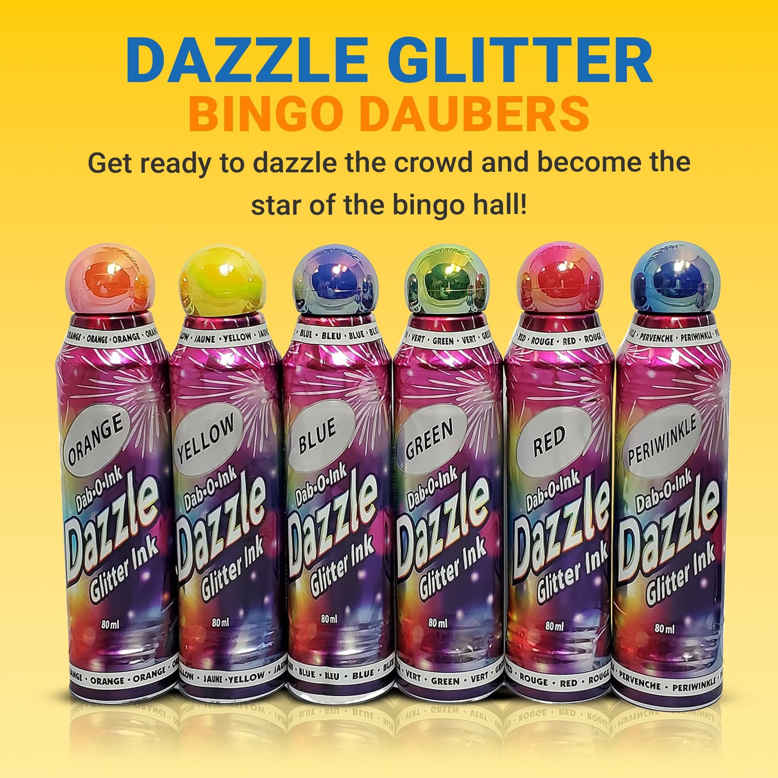 Lucky Lady Bingo Daubers Made with Dab-O-Ink, Sunsational and Dab-O-Ink Dazzl…