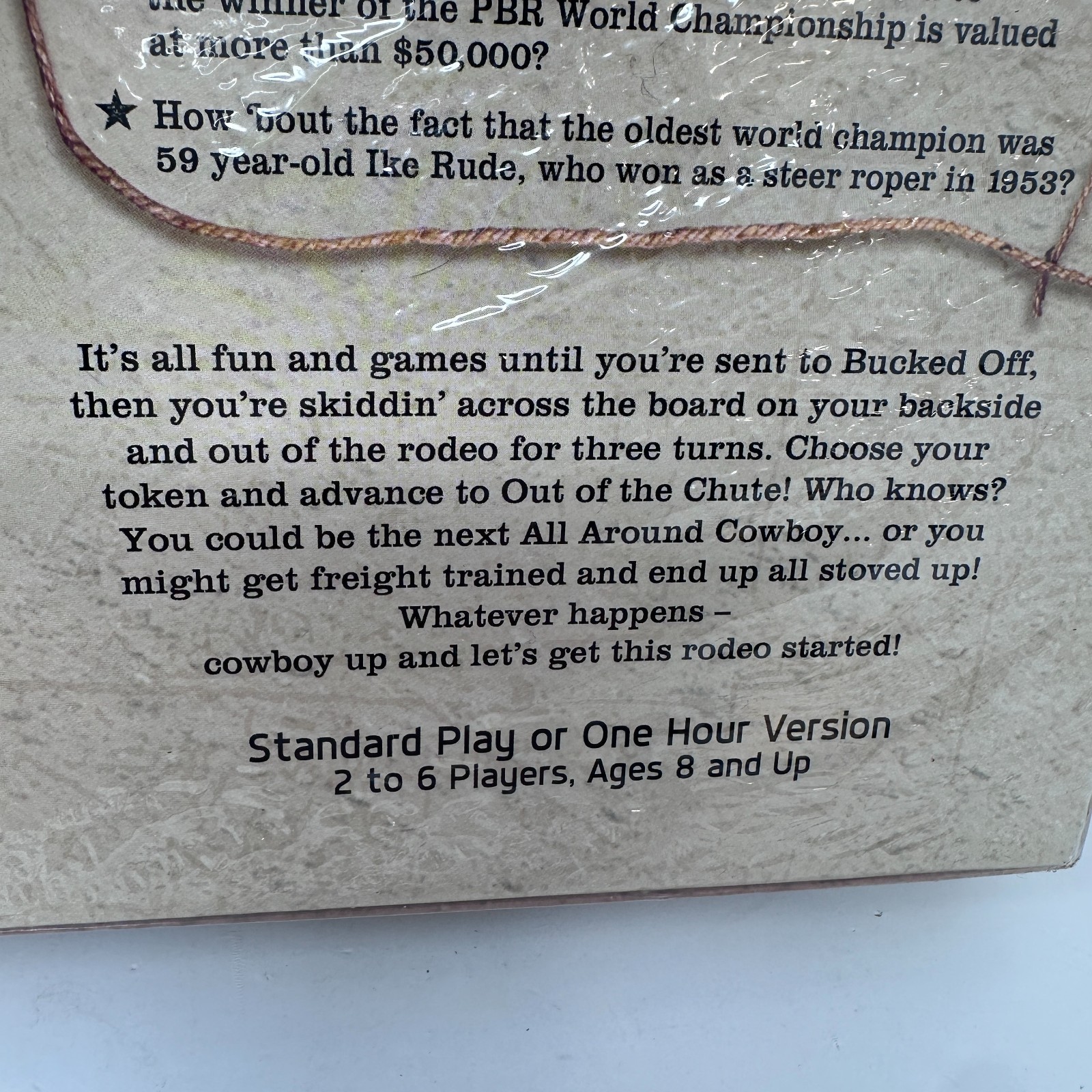 Late For The Sky Rodeo Opoly Family Board Game Standard Play 2-6 Players SEALED