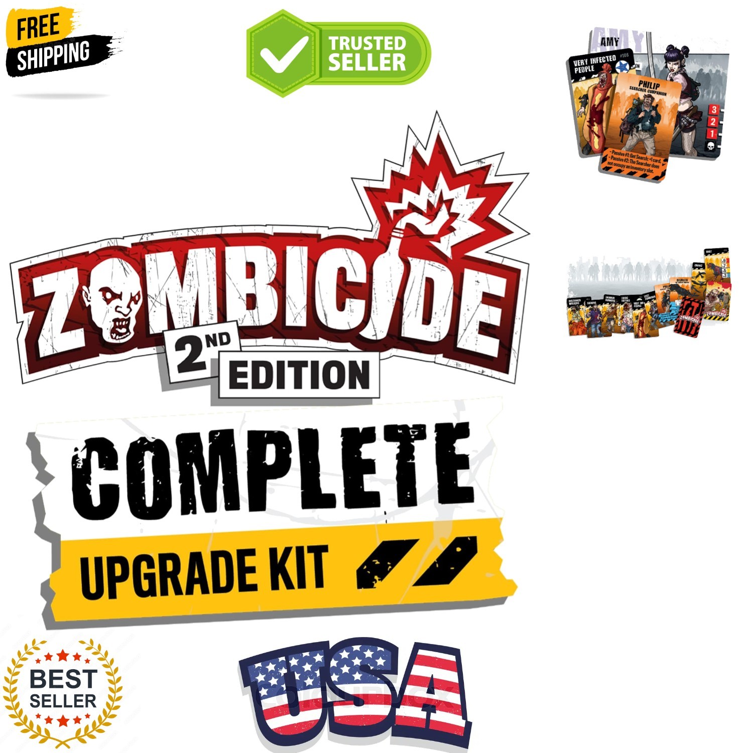 Zombicide 2nd Edition Zombie Soldiers ZOMBIE SET – Shooter Walkers Expansion!…