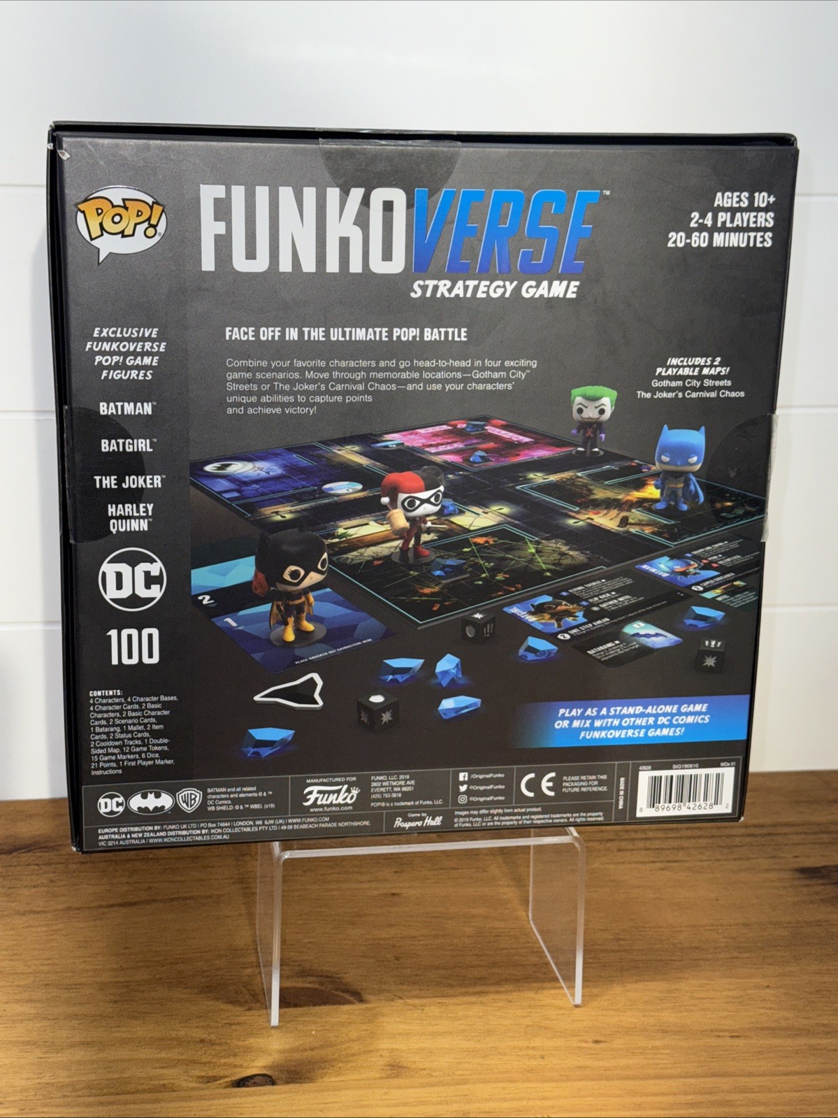 FunkoVerse DC Comics Strategy Game 4-Pack Batman Joker Harley Quinn Batgirl