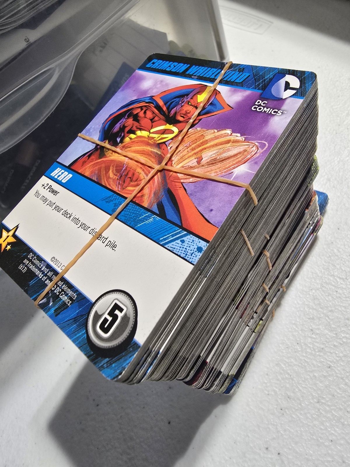 DC Comics Deck Building Game Parts – 13 Oversize Heroes + 240 Cards 2012/2013