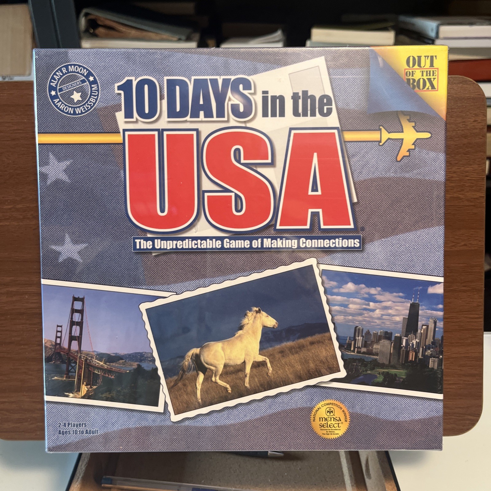 10 Days In the USA Board Game by Out Of The Box Games / Mensa Select