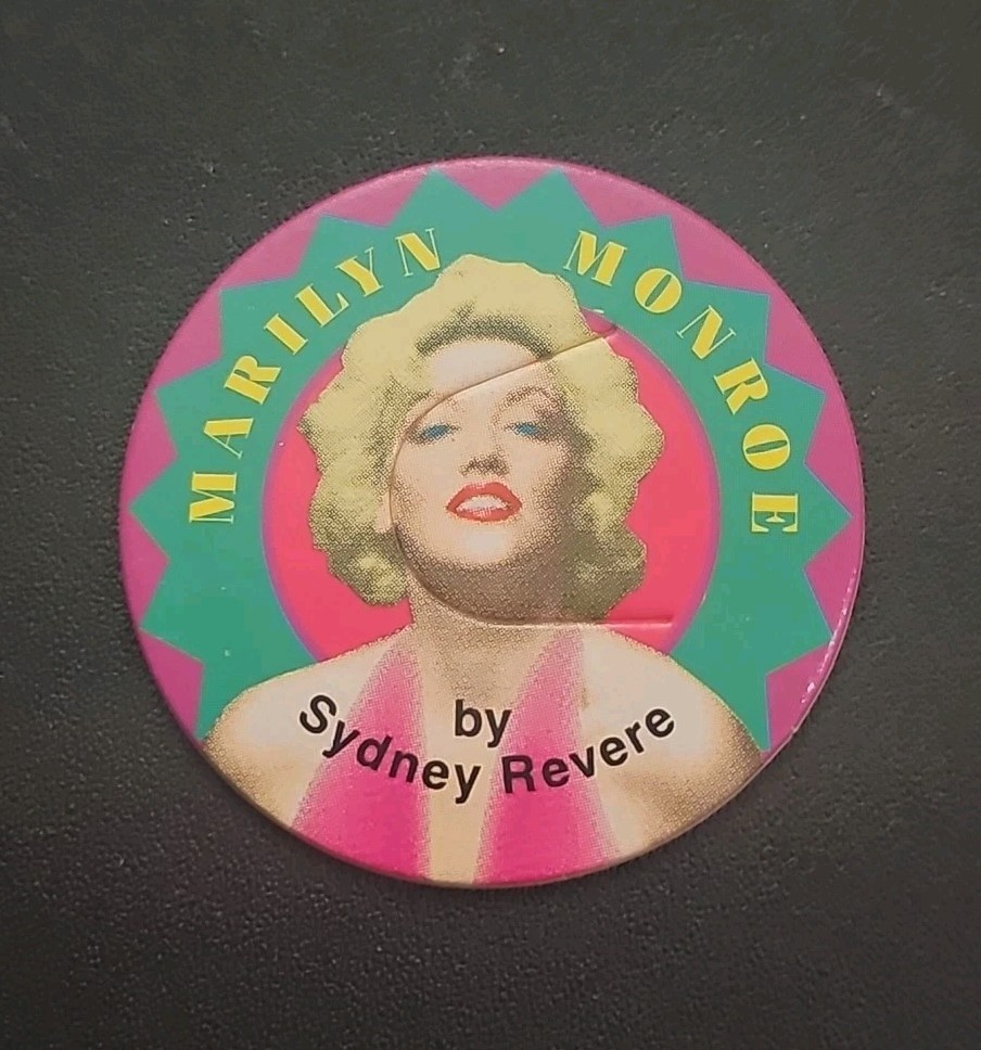 Vintage Pog Very Rare Marilyn Monroe by Sydney Revere Legends In Concert 1.5″
