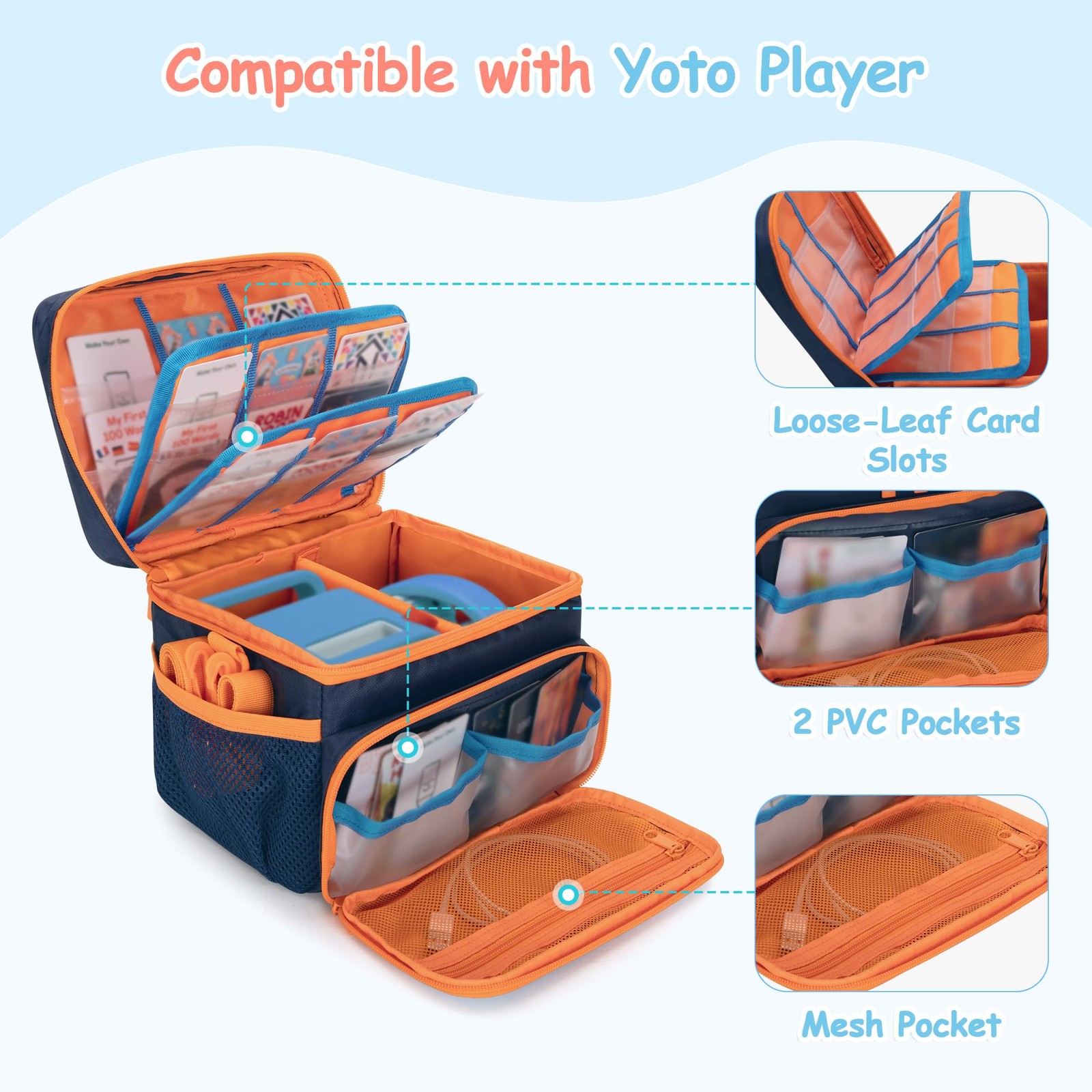 Carrying Case Compatible with Yoto Player (3rd Generation), Card Holder Hold …