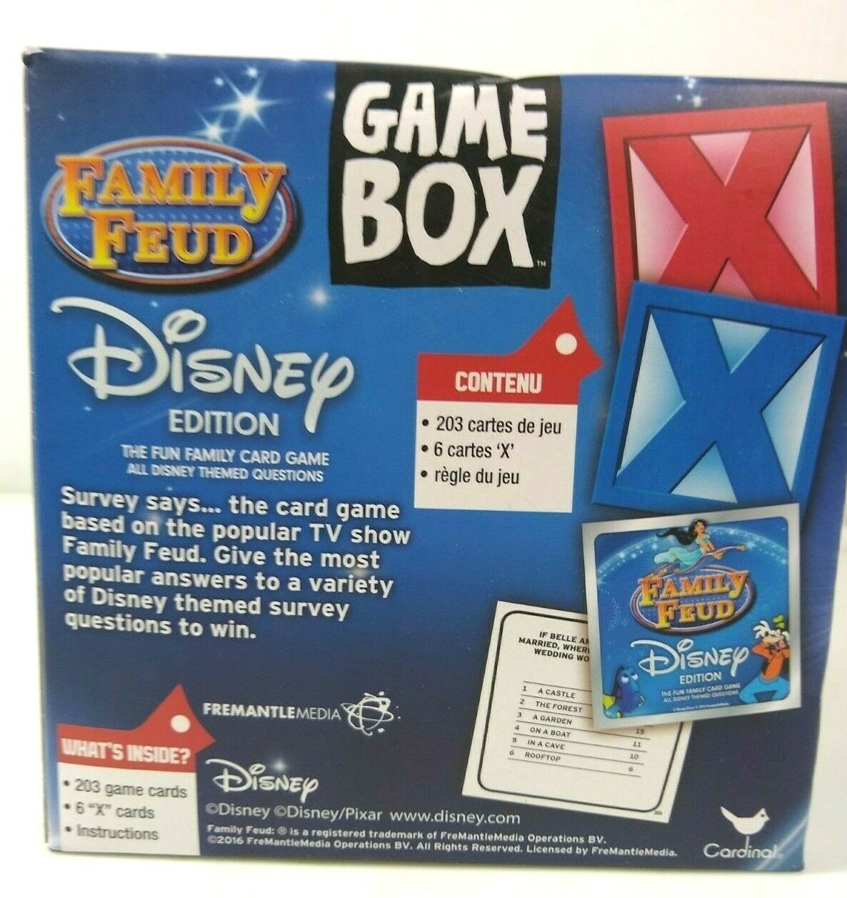 Family Feud Card Game Game Box Disney NIB age 8 + up 2-6 players Christmas gift