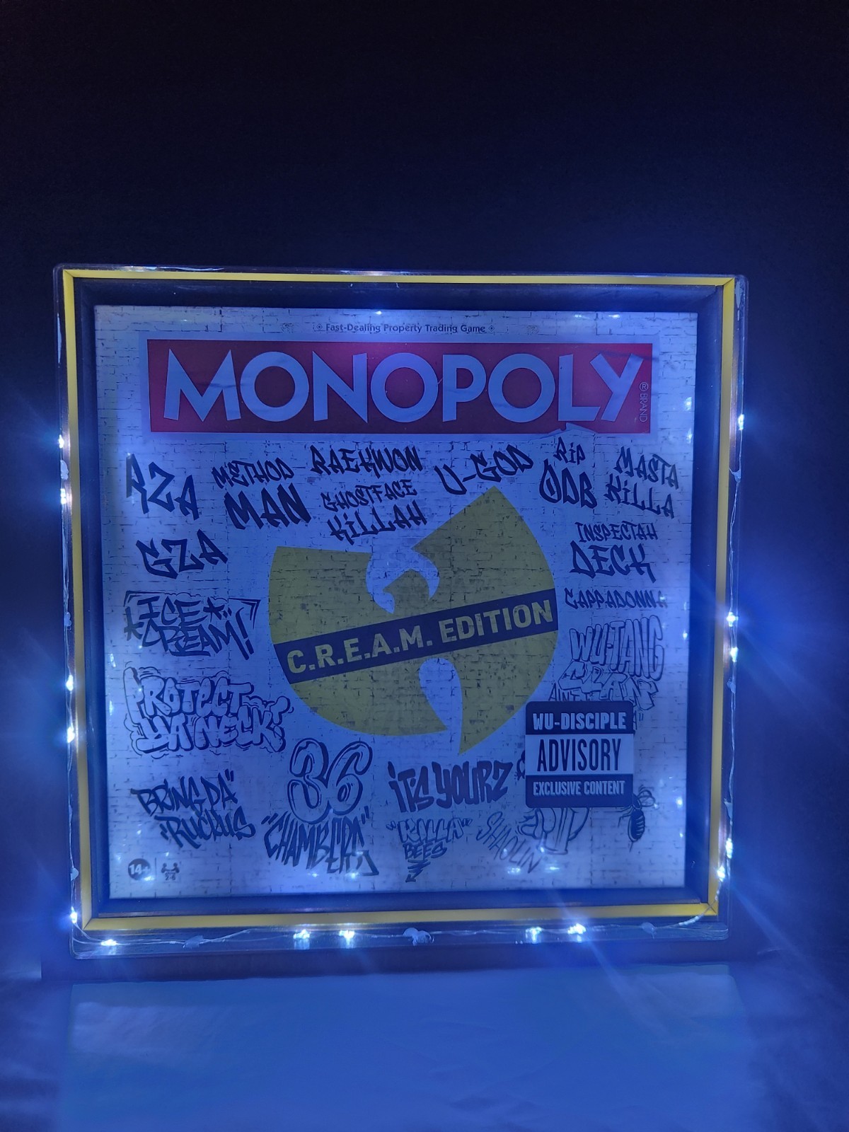 Wu-Tang Clan Monopoly Display Case (READ DESCRIPTION DISPLAY CASE ONLY)