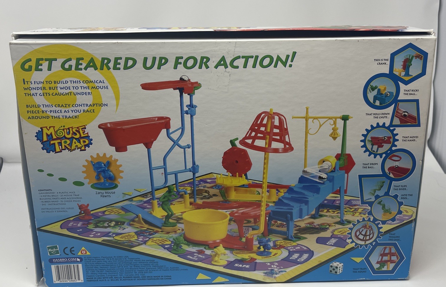Milton Bradley Hasboro 2005 Mouse Trap Board Game #04657 Complete in Box