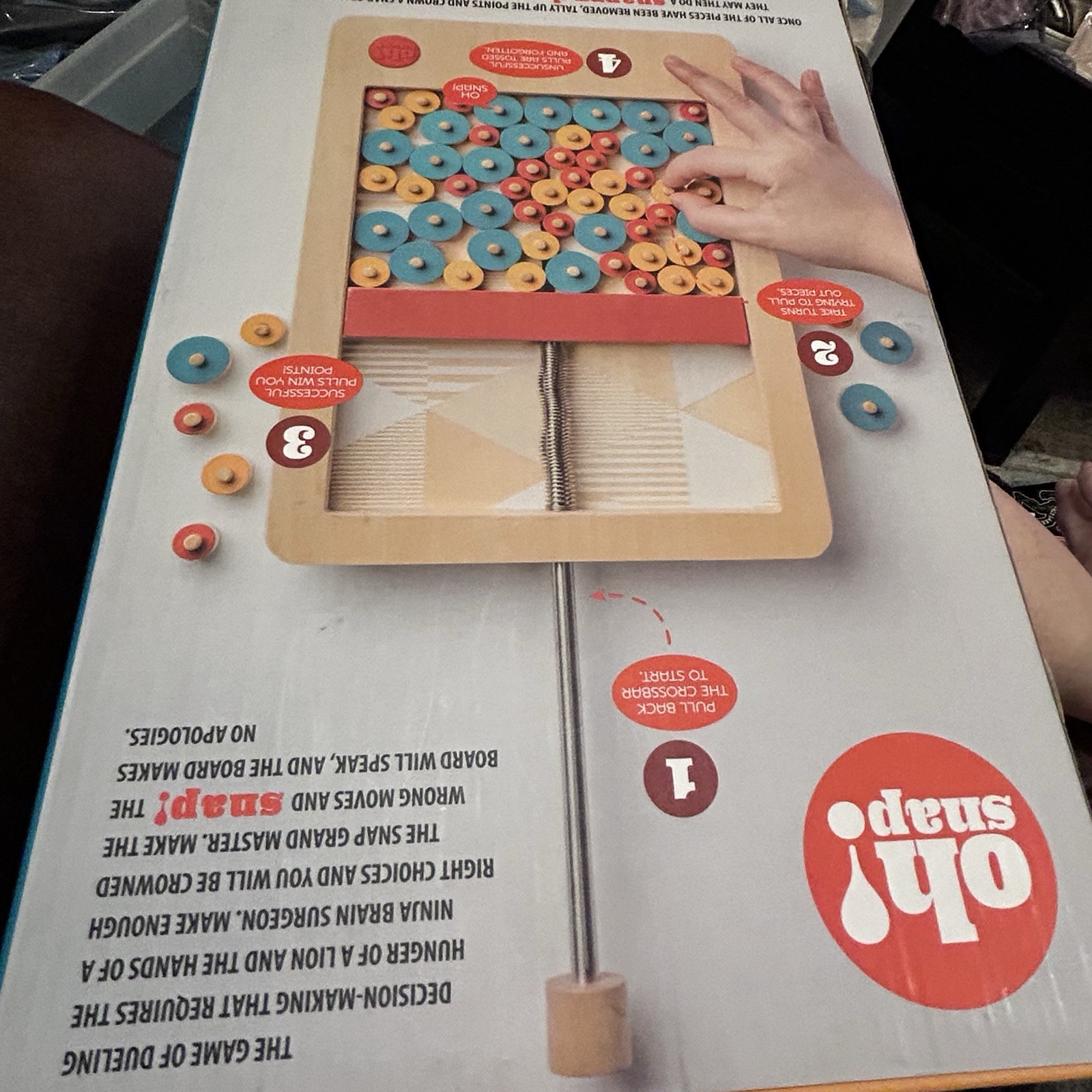 Oh Snap! Game One Slip And It’s Wooden Dexterity Marbles Brain Workshop Complete