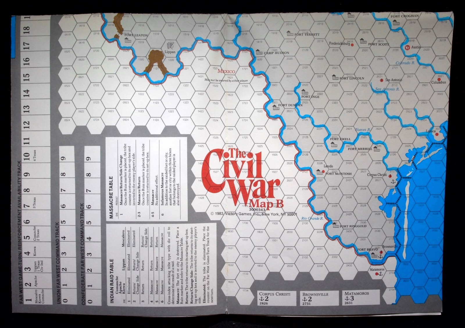 THE CIVIL WAR 1861-1865 by Victory Games::Open Box::©1983