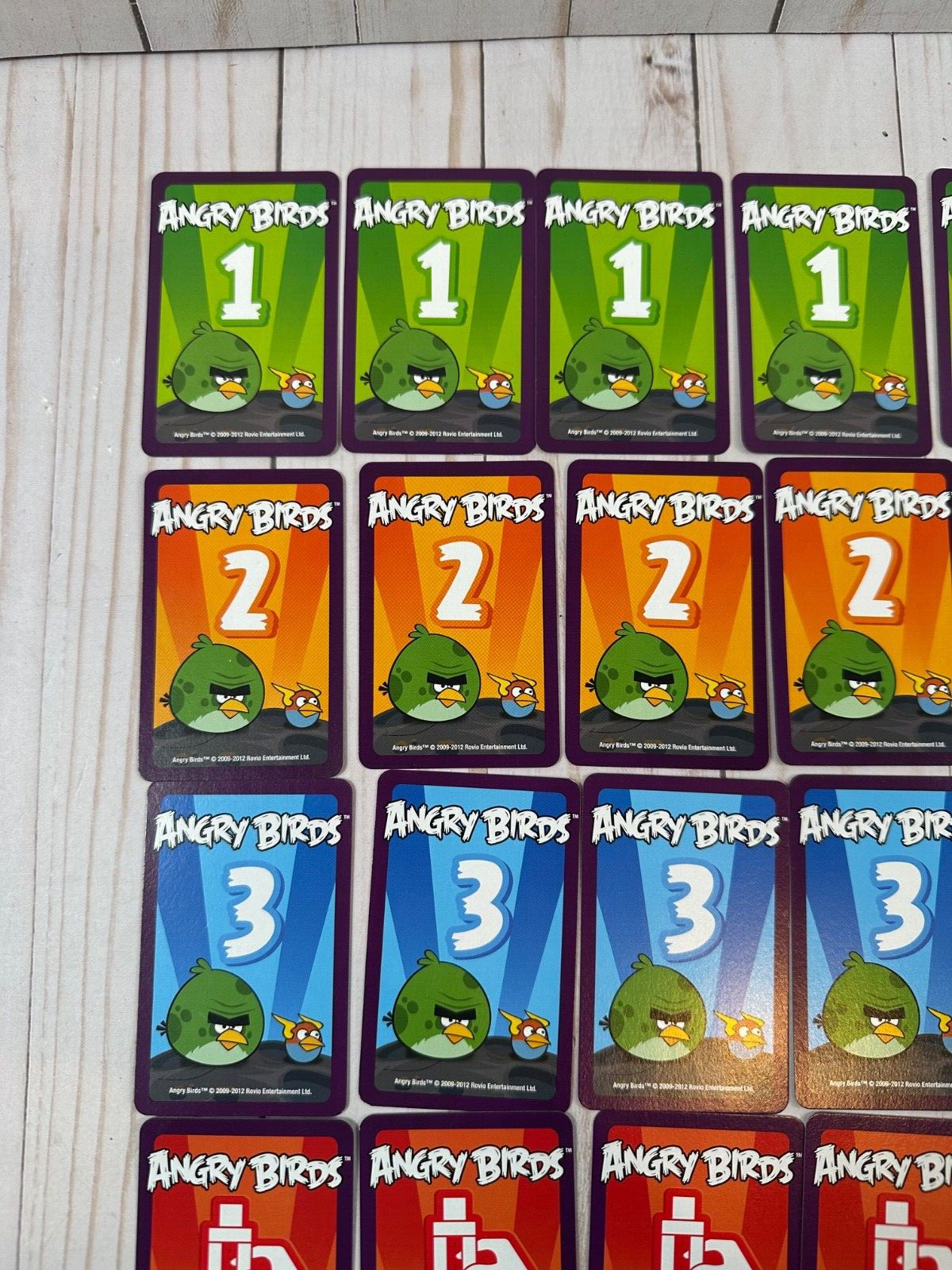 Rare! Angry Birds Space Planet Block Version Game, Mattel, 2012, Complete Set!
