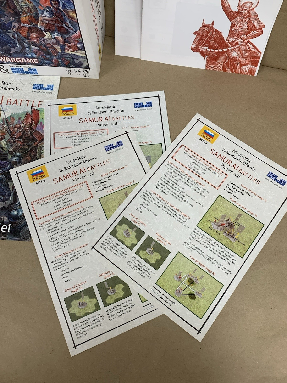 Samurai Battles Commands & Colors Art of Tactic Zvezda War Strategy Unpunched