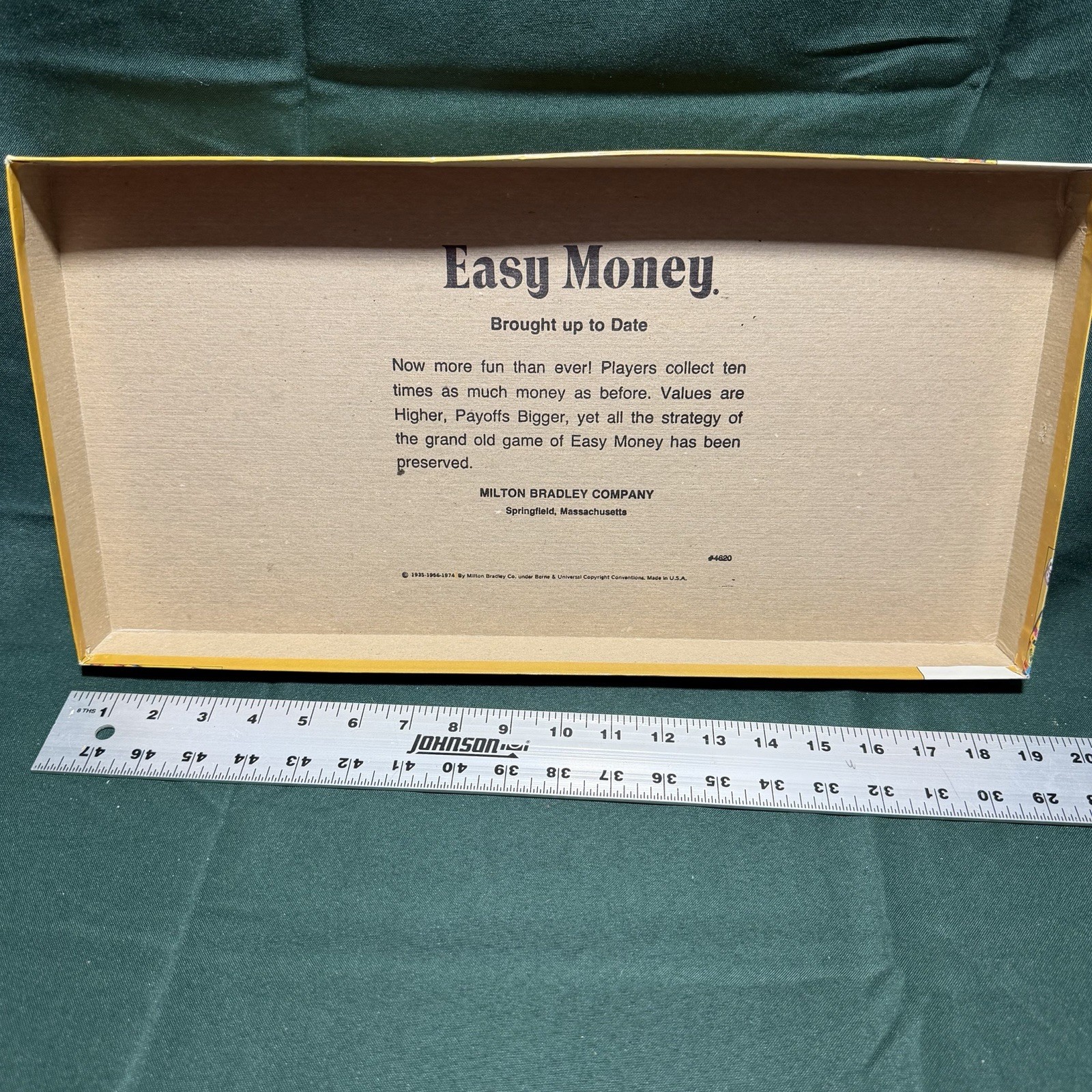VTG 1974 Milton Bradley Easy Money Board Game – Complete – Light Use -Ships Free