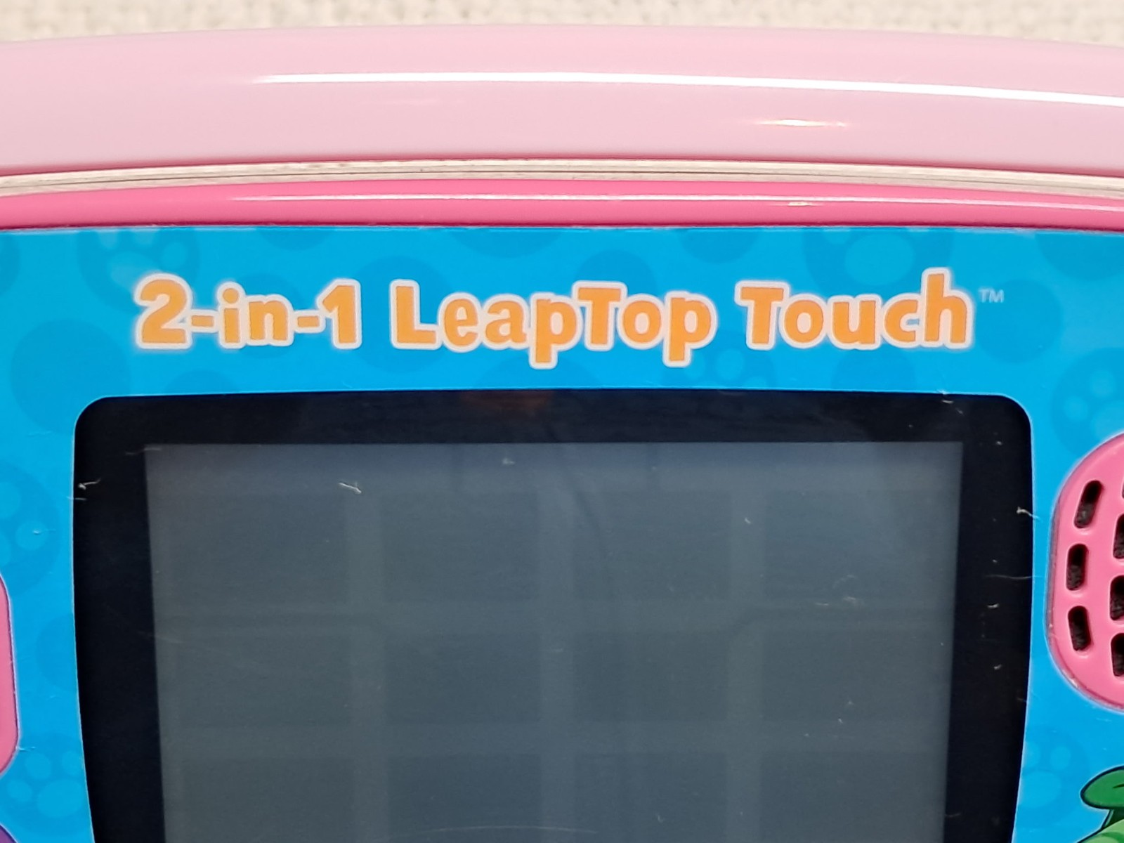 LeapFrog 2 in 1 LeapTop Touch Girls Pink Childs Learning Toy ABCs new batteries