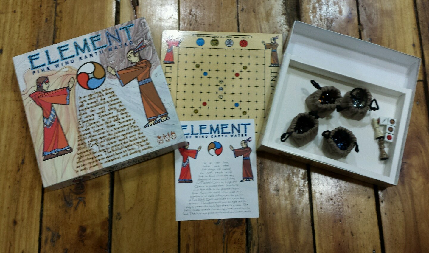 Element: Fire, Wind, Earth, Water (Board Game, 2008) Mind Twister strategy RARE
