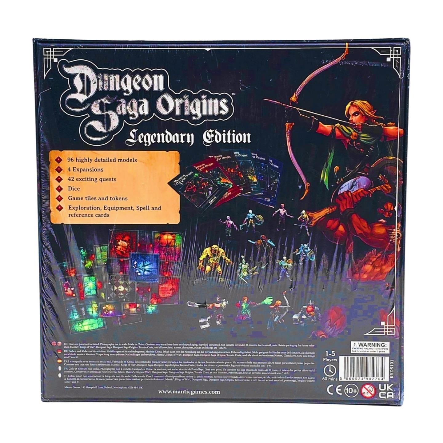 Dungeon Saga Origins: Legendary Edition by Mantic Games – SEALED
