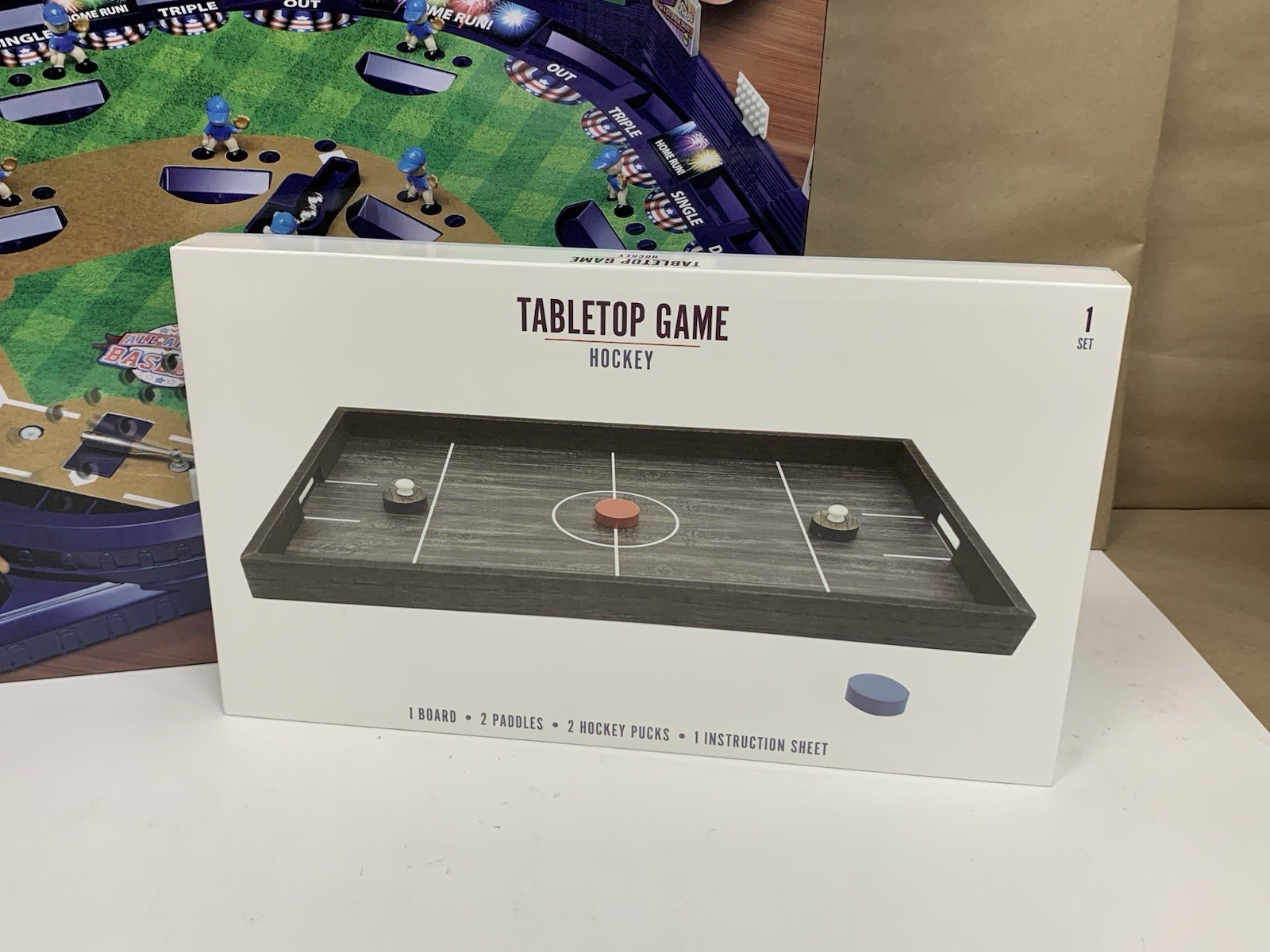 Tabletop Game Lot Sharper Image Perfect Pitch Baseball & Sealed Hockey Game