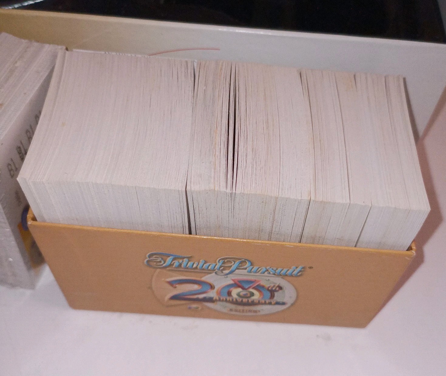 Trivial Pursuit 20th Anniversary Family Game + Extra Parts + Sealed Trivia Cards