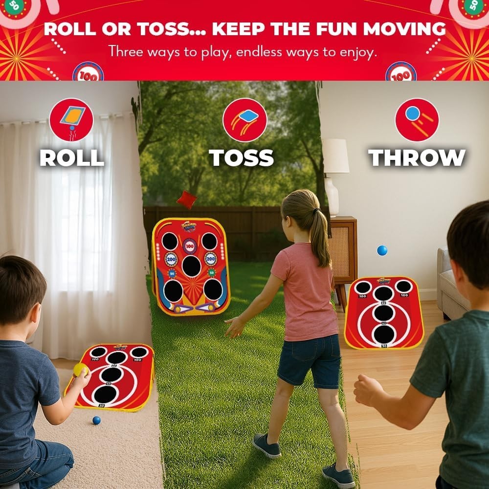 Family-Friendly 2-in-1 Bean Bag Toss & Pinball Game – Perfect for Outdoor Fun